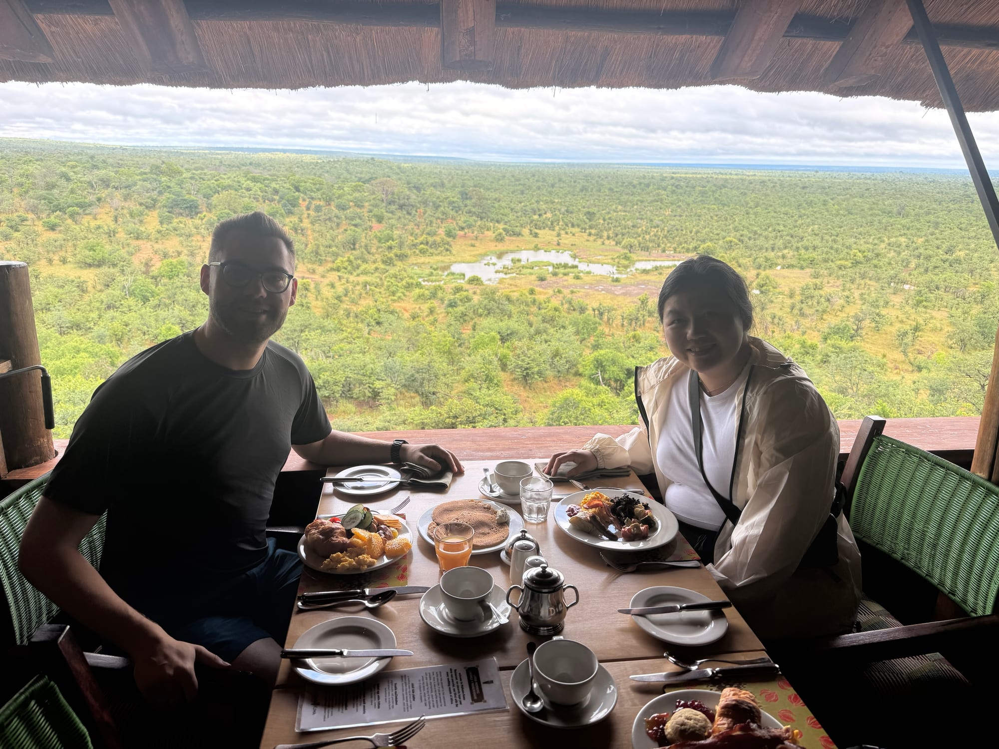 Tiffany and Sandro in Victoria Falls, Zambia