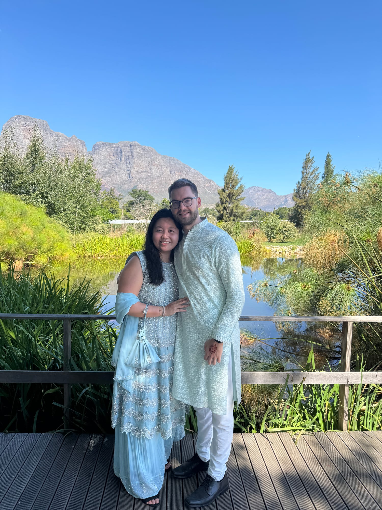 Tiffany and Sandro in Stellenbosch, South Africa